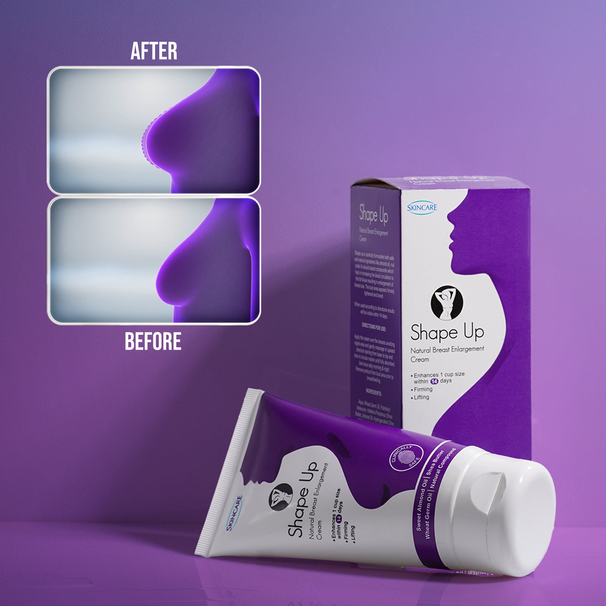 Shape Up Natural Breast Enlargement Cream -125 ML